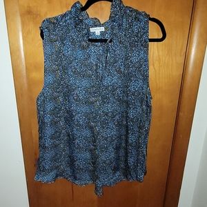 Ophelia Roe Speckled Sleeveless Blouse
